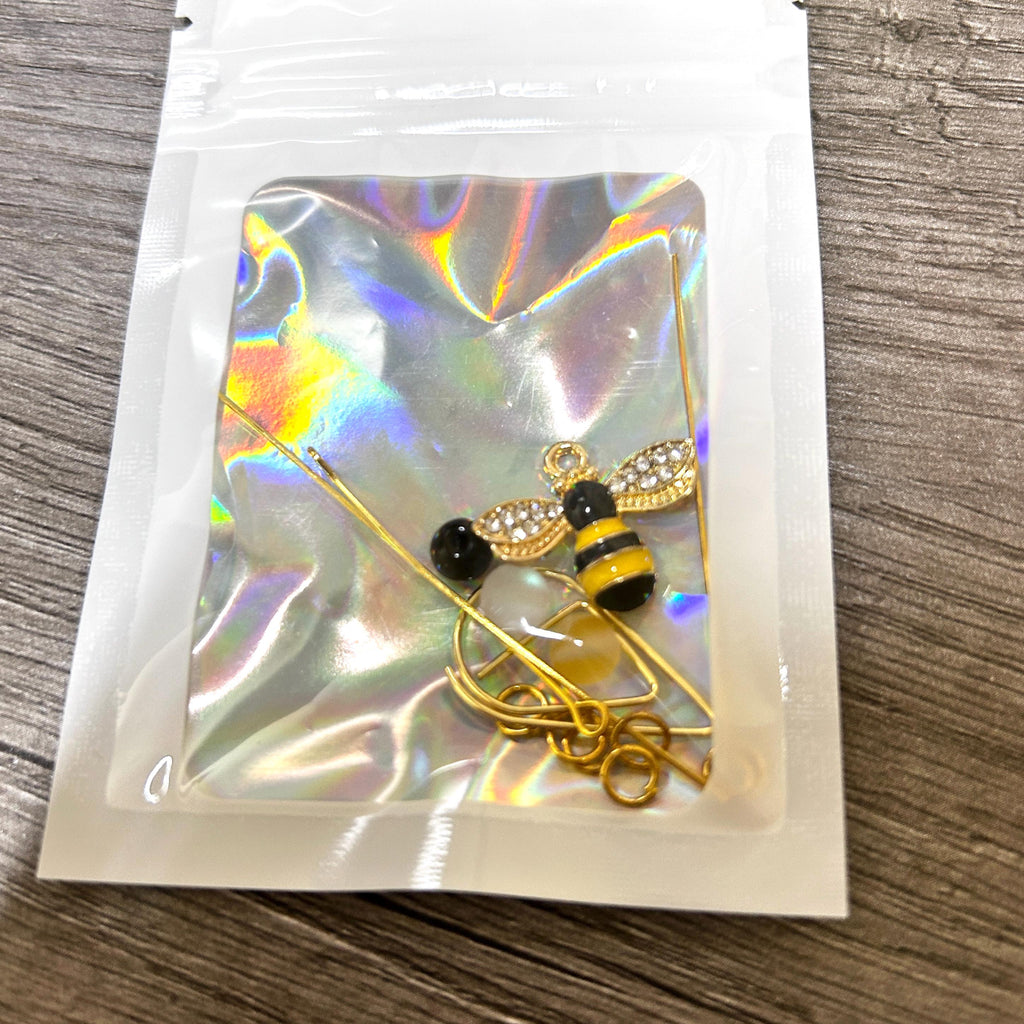 DIY Bumble Bee Charm Kit –Planner Charms, Journal Decorations, Craft Supplies, Summer DIY Bee Kit