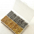 4600 Silver and Gold  Jump Rings - Assorted Sizes (4mm-8mm) for Jewelry Making & Craft Supplies