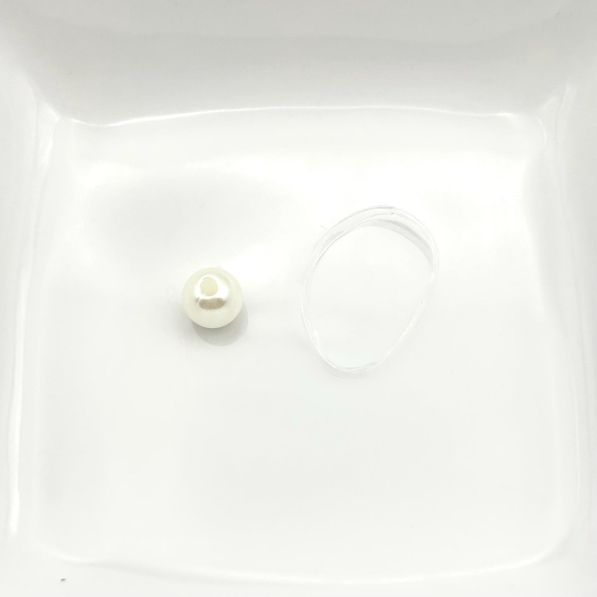 DIY Pearl Hair Kit – 8mm Faux Pearls with Clear Elastics for Braids, Buns, Weddings, Special Occasions – 5/15/25 Count