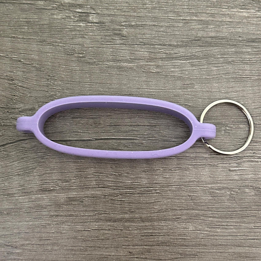DIY Water Bottle Charm Keychain Kit Lavender Dreams Beads & Silicone Band Hydration Reminder