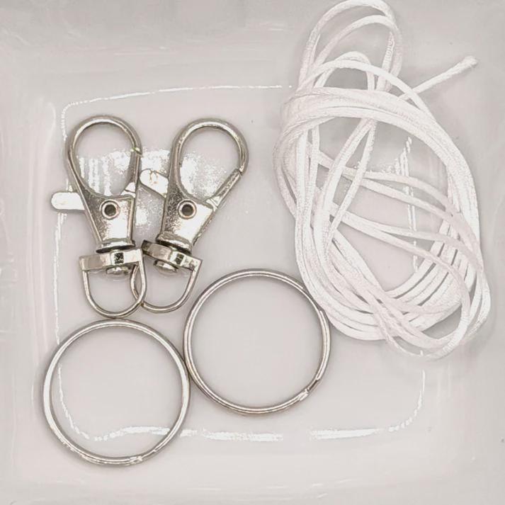 DIY Keychain winter land snow kit ( 2 keychain sets in bundle)