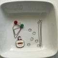 DIY Santa Charm Kit, Holiday Craft Kit, Fun Christmas Ornament DIY, Easy DIY Holiday Project, Handmade Santa Pendant, Christmas Gift Idea