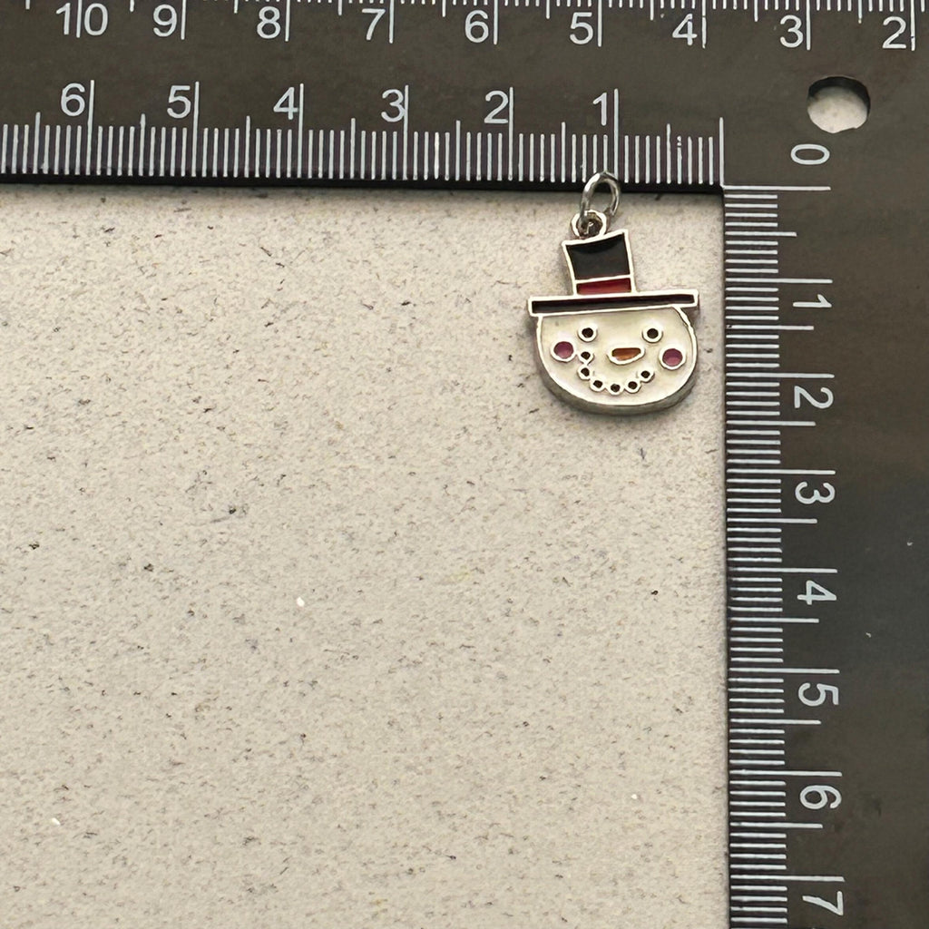 DIY Snowman Charm Kit – Winter Planner Charms, Journal Decorations, Craft Supplies for Holiday, Customizable Snowman Charms