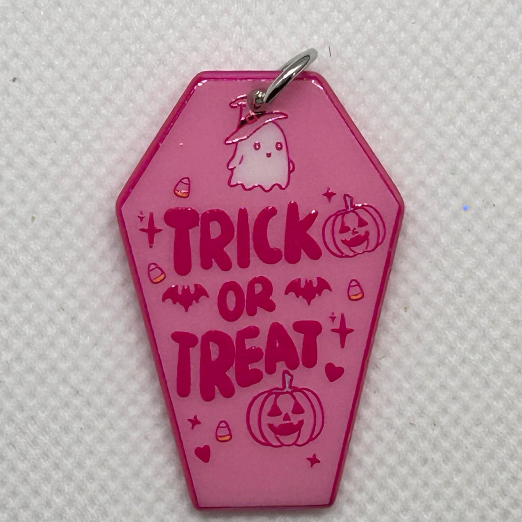 DIY Pink Halloween Kit, Halloween Craft Kit, Unique Decor, DIY Fall Project, Handmade Halloween Ornament, Pink Halloween Decor, Coffin Decor