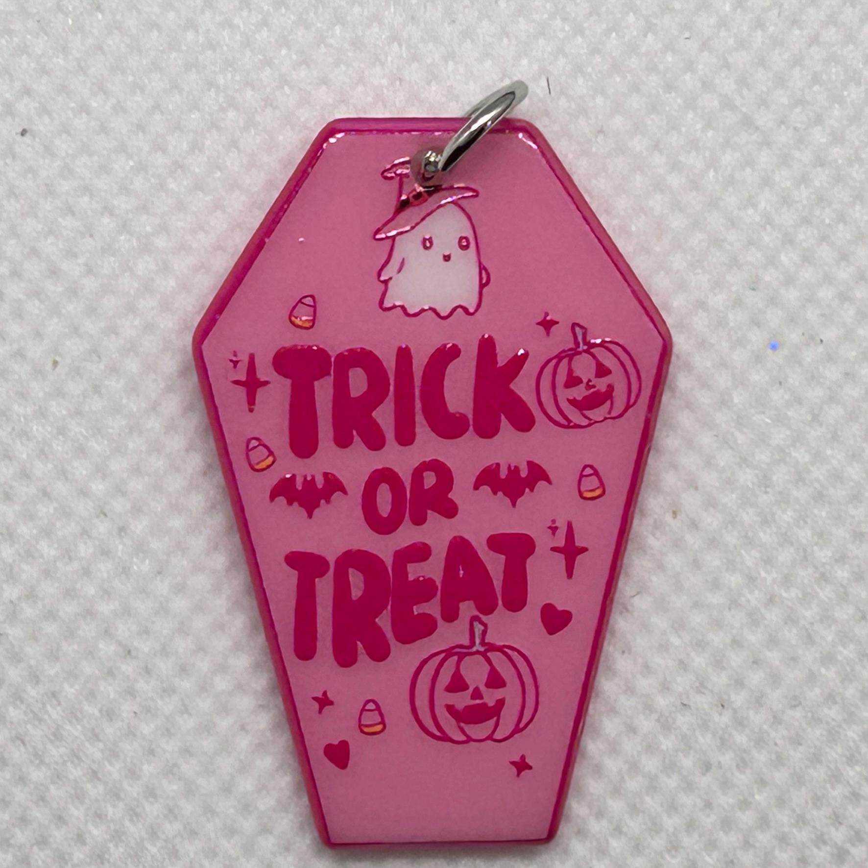 DIY Pink Halloween Kit, Halloween Craft Kit, Unique Decor, DIY Fall Project, Handmade Halloween Ornament, Pink Halloween Decor, Coffin Decor