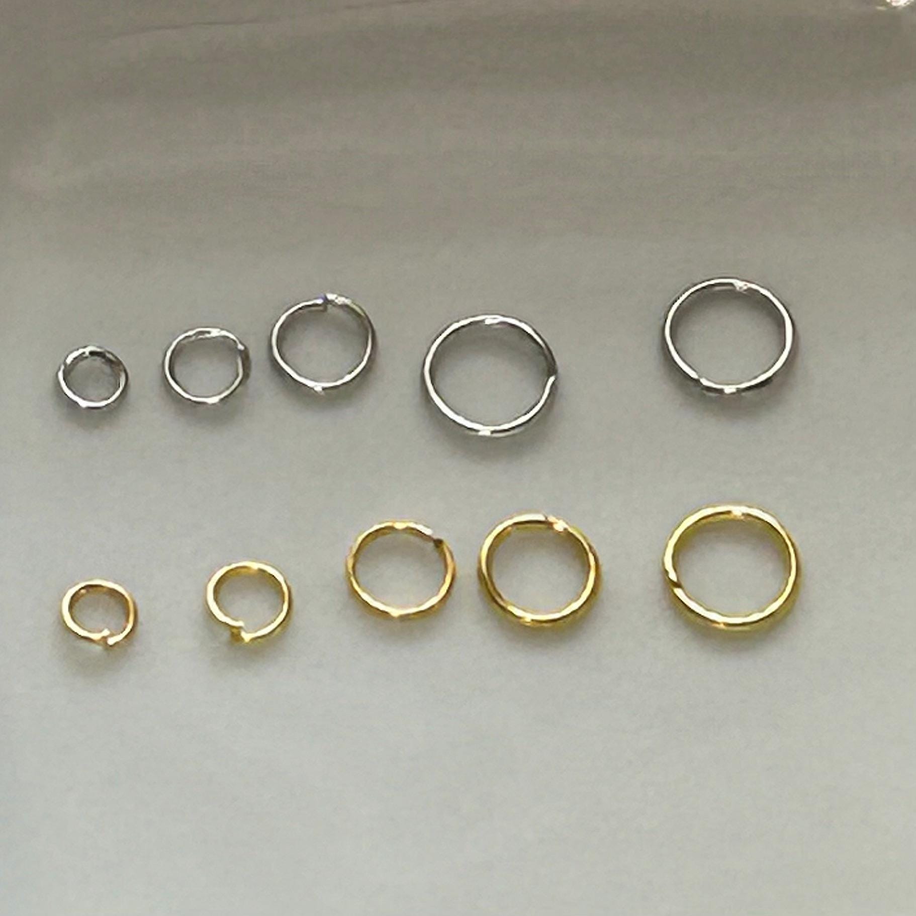 4600 Silver and Gold  Jump Rings - Assorted Sizes (4mm-8mm) for Jewelry Making & Craft Supplies