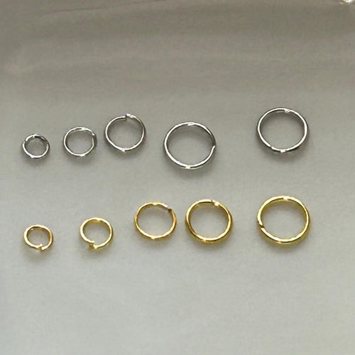 4600 Silver and Gold  Jump Rings - Assorted Sizes (4mm-8mm) for Jewelry Making & Craft Supplies