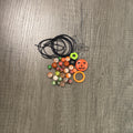 DIY Halloween bead mix keychain Clasp kit Trick or Treat Bead Mix Journal Decorations, crafts holiday crafts