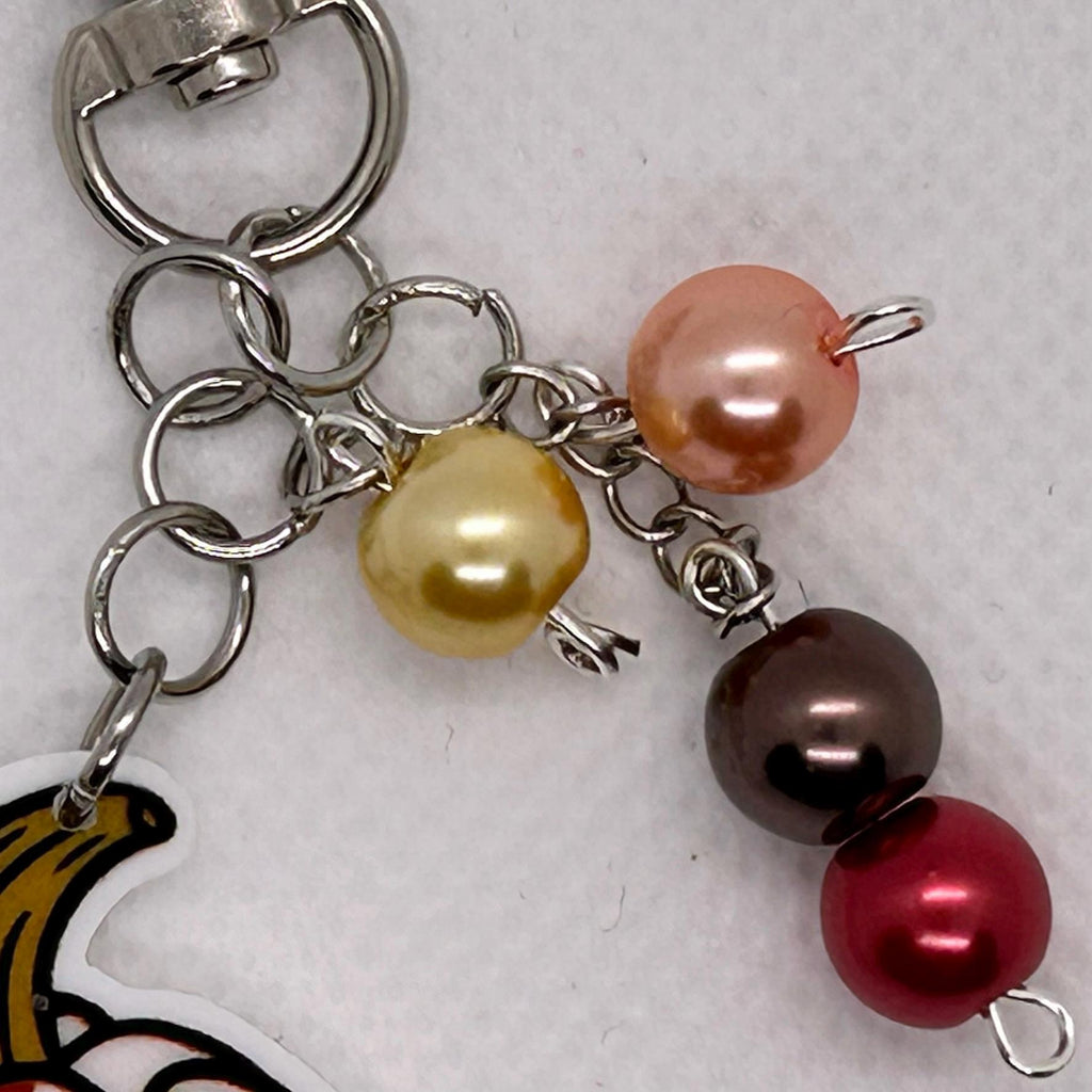 Autumn Pumpkin Charm, Fall Pumpkin Pendant, Fall Bead Charm, Handmade Pumpkin Jewelry, Halloween Charm, Autumn Craft Supplies, Pumpkin Charm