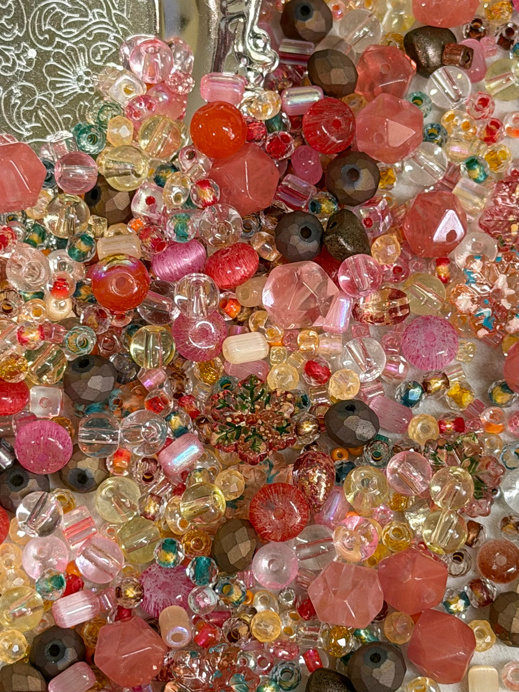 Autumn spell glass bead mix (bead soup) fall color beads