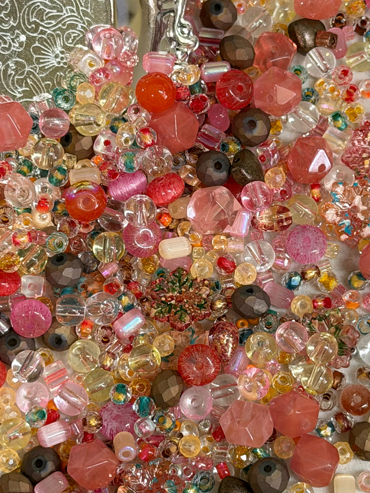 Autumn spell glass bead mix (bead soup) fall color beads