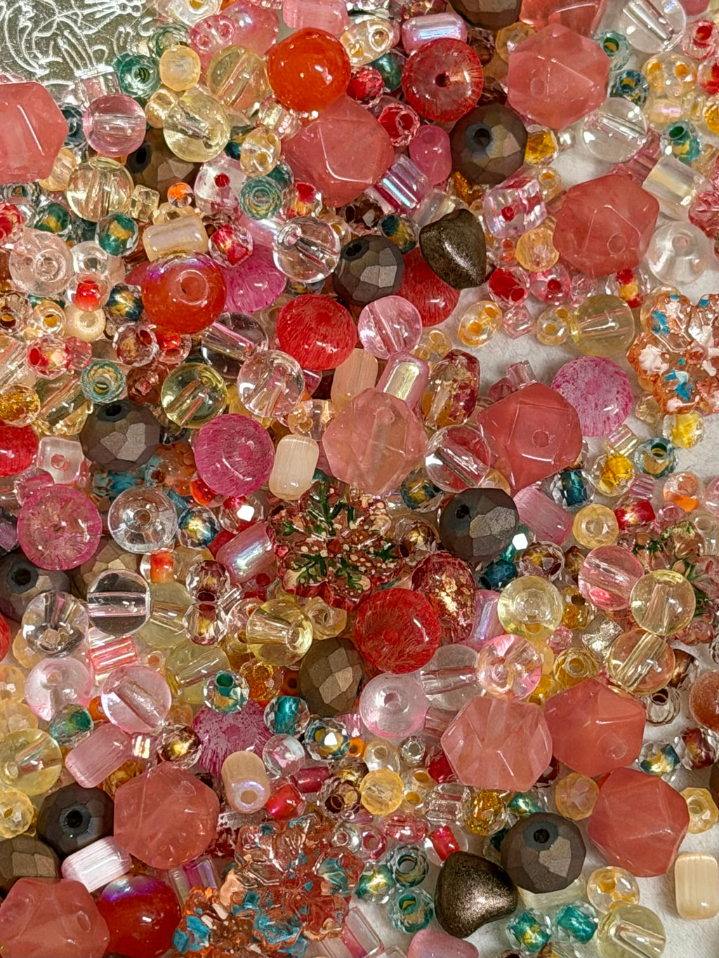 Autumn spell glass bead mix (bead soup) fall color beads