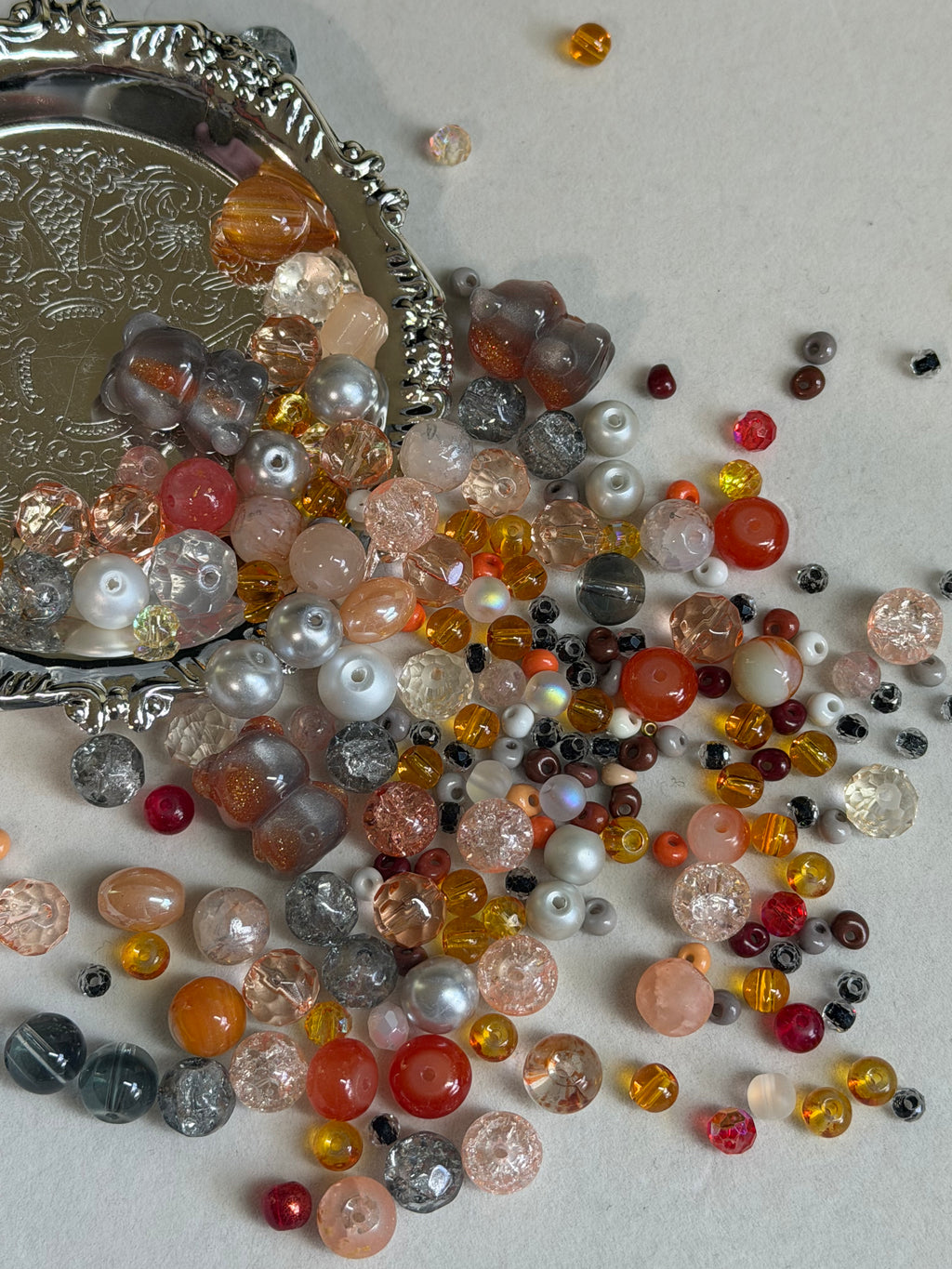 A walk in autumn bead mix for Jewelry making and DIY crafts  2oz ( Bead soup mix)