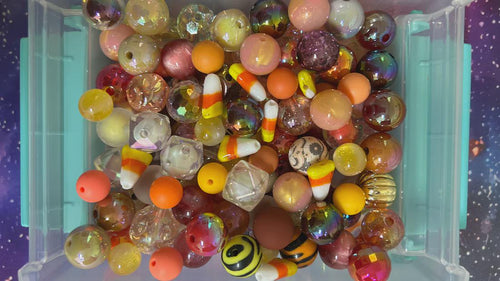 Autumn spell glass bead mix (bead soup) fall color beads