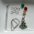 DIY Colored Christmas Tree Charm Kit, Holiday Craft Kit, Festive Ornament, Easy DIY Holiday Project, Handmade Christmas Pendant, Gift Idea