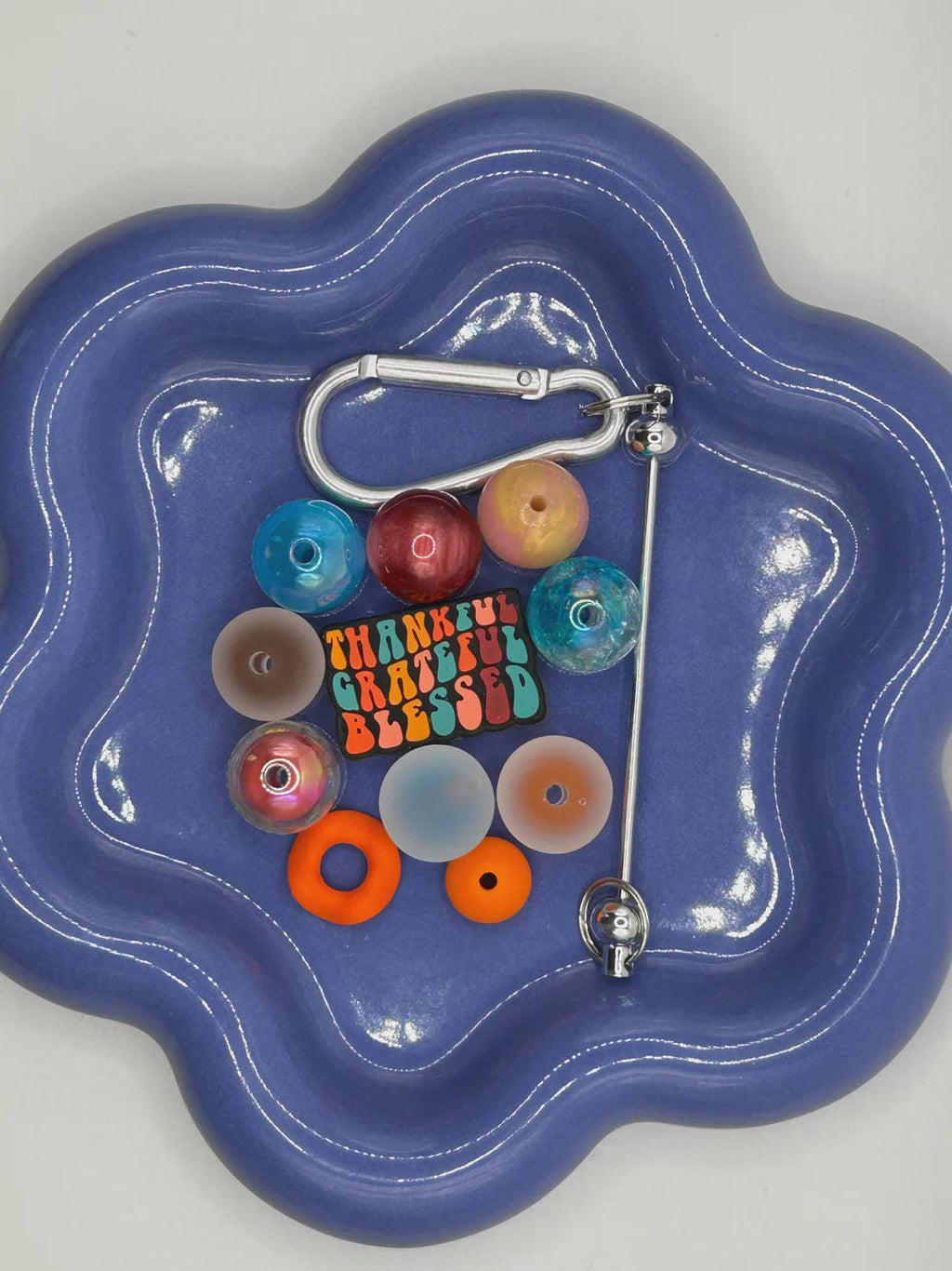 DIY thankful Blessings focal beadable Keychain Kit
